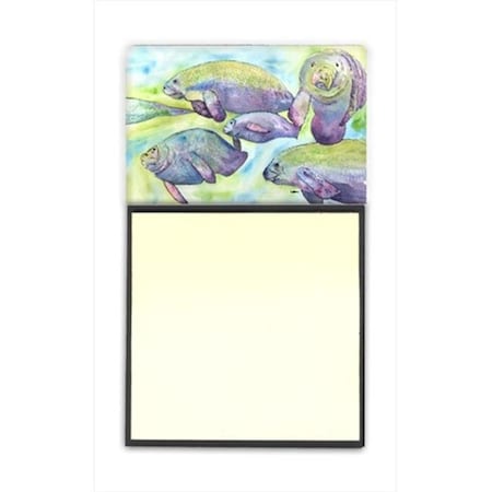 Carolines Treasures 8544SN Manatee Refiillable Sticky Note Holder Or Postit Note Dispenser; 3 X 3 In.